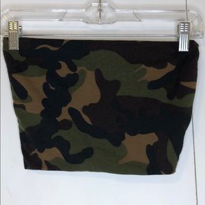 Fashion Nova Camouflage Tube Top